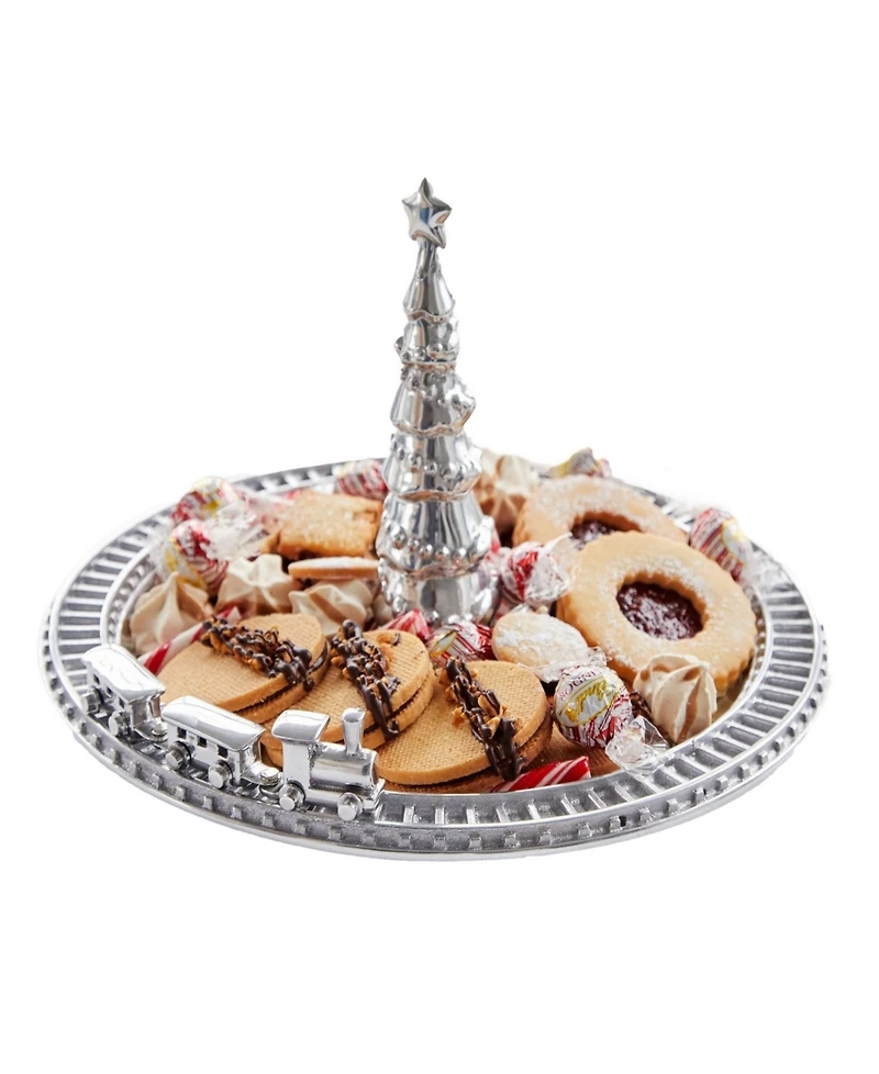 Mariposa Christmas Tree Train Sandcast Aluminum Server