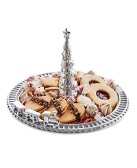 Mariposa Christmas Tree Train Sandcast Aluminum Server