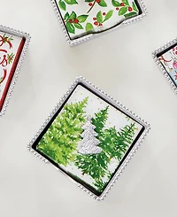 Mariposa Dotty Tree Beaded Napkin Box Set