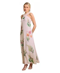 Oasis Women's Halter Neck Floral Maxi Dress
