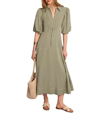 Mint Velvet Women's Utility Zip Midi Shirt Dress