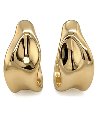 And Now This Silver, Gold Plated Brass Hoop Earring