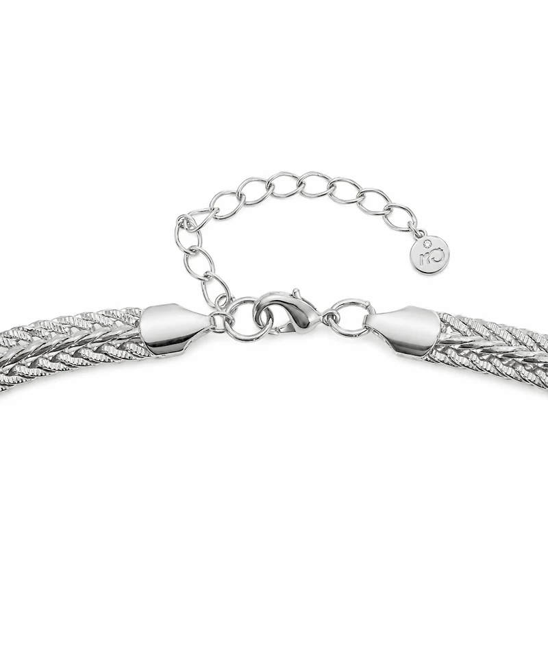 And Now This Fine Silver-Plated Woven Necklace