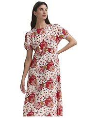 Finery London Women's Lili Short Sleeve Midi Tea Dress
