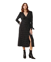 Finery London Women's Laine Polka Dot Spot Midi Dress