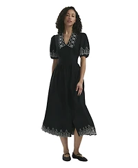 Finery London Women's Arianna Embroidered Cotton Midi Dress