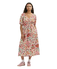 Finery London Women's Estee Floral Crepe Midi Smock Dress