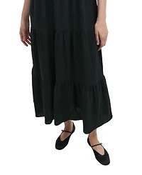 Finery London Women's Emmie Cotton Strappy Midi Tiered Dress