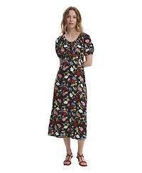 Finery London Women's Jada Puff Sleeve Midi Dress