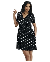 Finery London Women's Meadow Polka Dot Cotton Short Dress