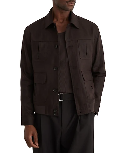 Reiss Men's Adam Linen Four-Pocket Jacket