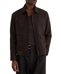 Reiss Men's Adam Linen Four-Pocket Jacket