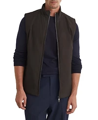 Reiss Men's Axel Padded Funnel-Neck Two-Way Front Zip Vest