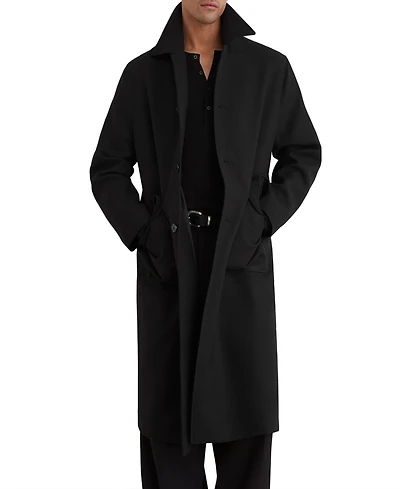 Reiss Men's Clyde Wool-Blend Twill Single-Breasted Overcoat