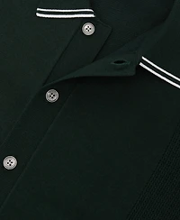 Reiss Men's Farley Slim-Fit Colour-Block Polo Collar Shirt