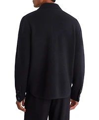 Reiss Men's Banstead Brushed-Wool Relaxed-Fit Overshirt