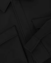 Reiss Men's Divide Utilitarian Soft-Fleece Lined Twin-Pocket Overshirt