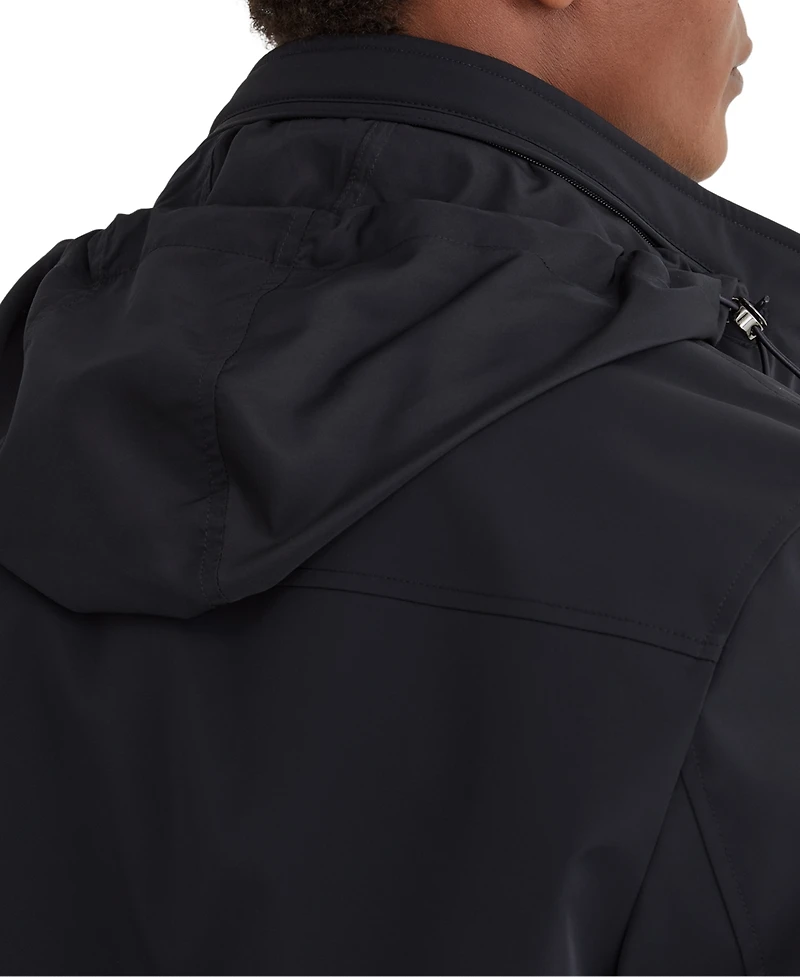 Reiss Men's Glick Hooded Removable Gilet Four-Pocket Jacket