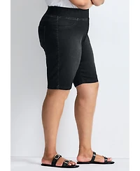 Avenue Women's Butter Denim Pull On Short