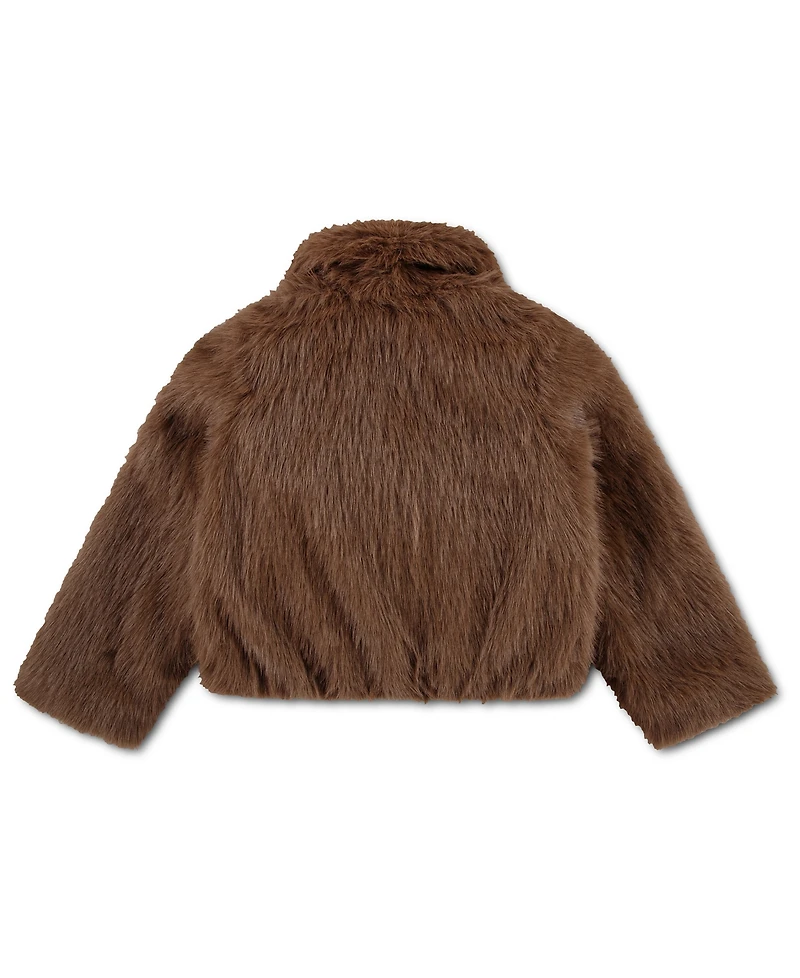 abercrombie kids Girls 5-16 Tipped Faux Fur Full Zip Jacket