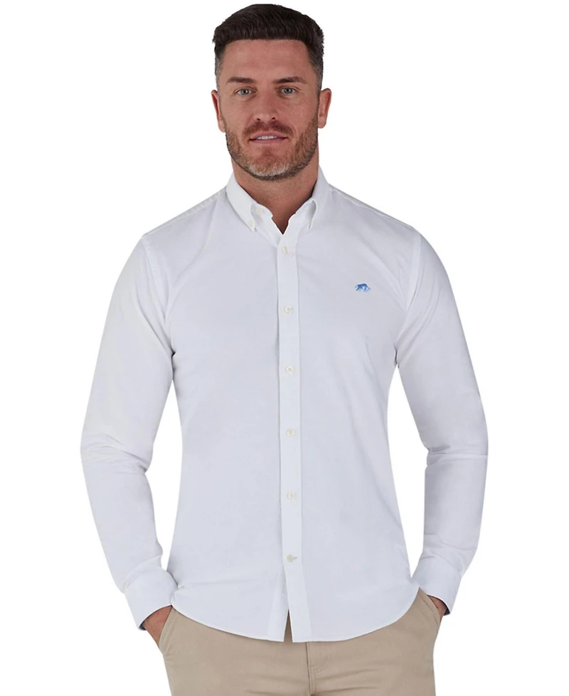 Raging Bull Men's Classic Oxford Long Sleeve Dress Shirts, 2-Pack