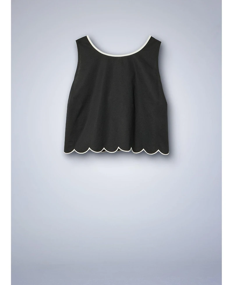 Torrid Women's Plus Belle Isle Scallop Edge Top
