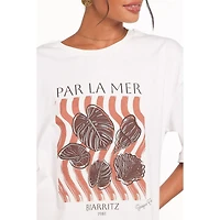 Petal and Pup Women's Par La Mer Oversized-Graphic Tee