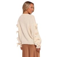 Petal and Pup Women's Lover Tie Sleeve Knit Sweater