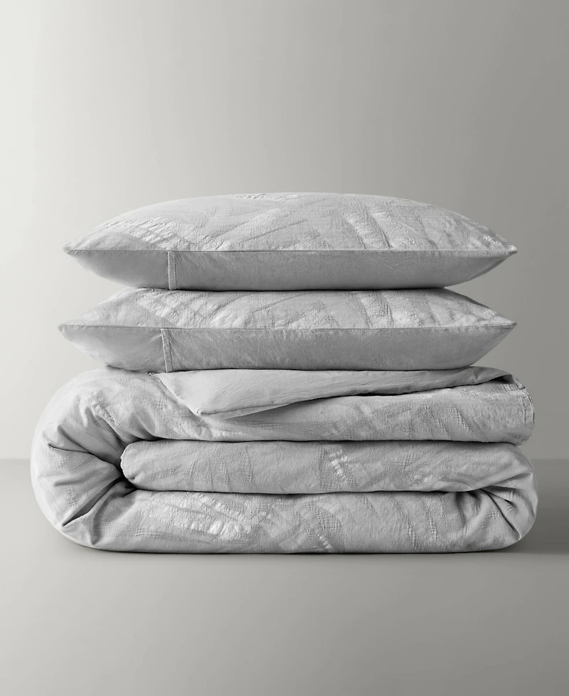 Harbor House Coastal Leaves Cotton 3-Piece Duvet Cover Set