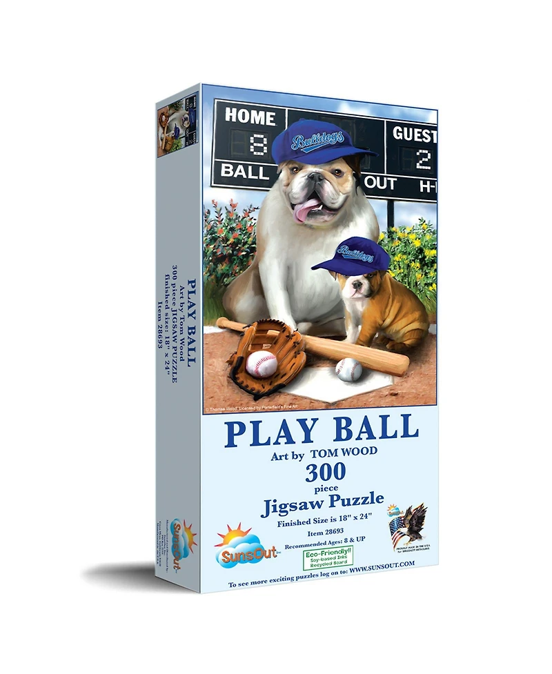 SunsOut Play Ball 300 Piece Jigsaw Puzzle, Ages 15+