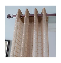 Olivia Gray Wanda Box Voile Grommet Panel Polyester Curtain Panels