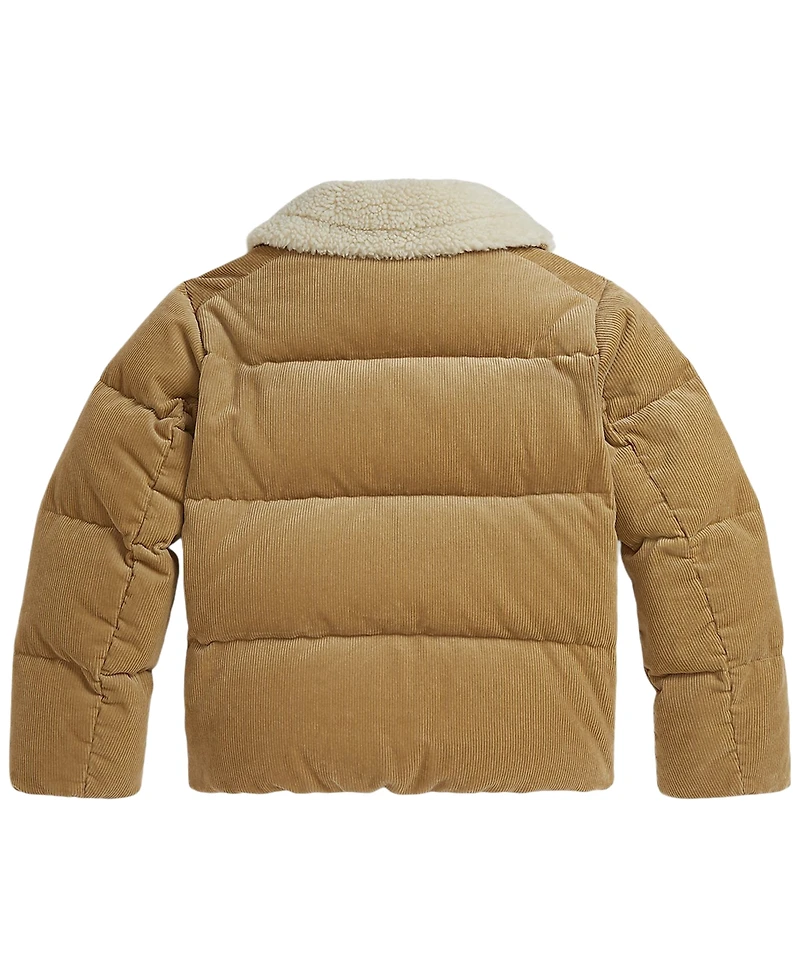 Polo Ralph Lauren Girls' 7-16 Cotton Corduroy Down Jacket