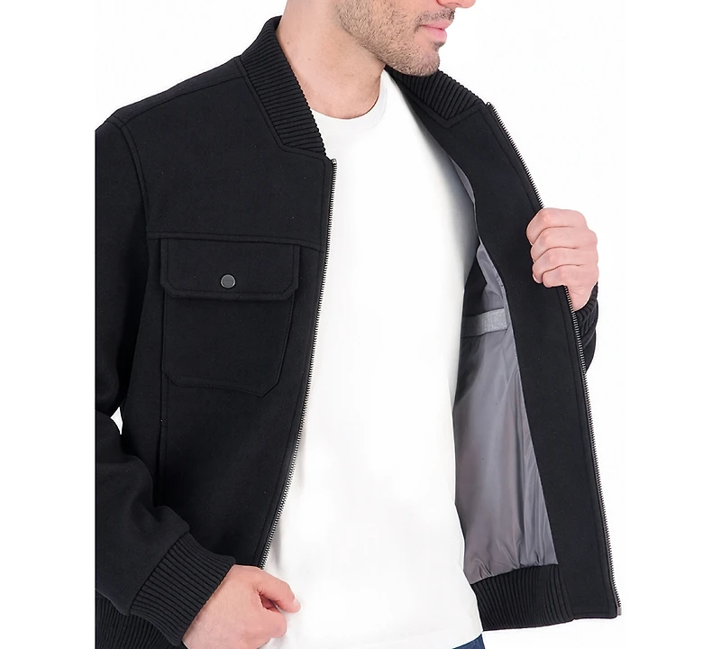 Calvin Klein Men's Wool Bomber Jacket