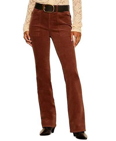 Sanctuary Women's Play Date Corduroy Mid-Rise Bootcut Pants