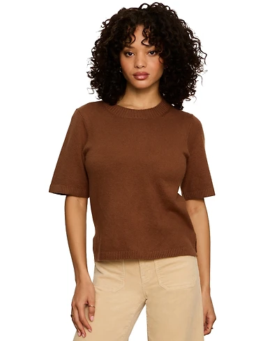 Sanctuary Women's Short-Sleeve Crewneck Sweater