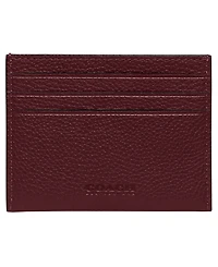 Coach Pebble Leather Card Case With Sculpted C Hardware, 4" x 3"