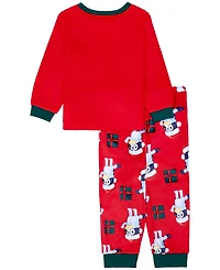 Ame Toddler Boys' 2T-4T Gift Time Cozy Velour Pajama, 2-Piece Set