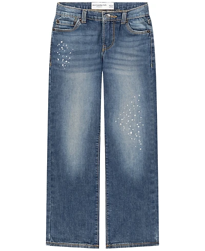 abercrombie kids Boys' 5-18 Oil Splatter Straight Leg Jeans
