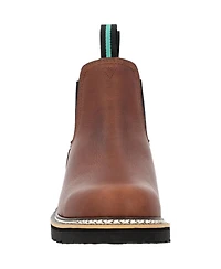 Georgia Boot Romeo Pull-On Full-Grain Leather Round Toe Work Boots