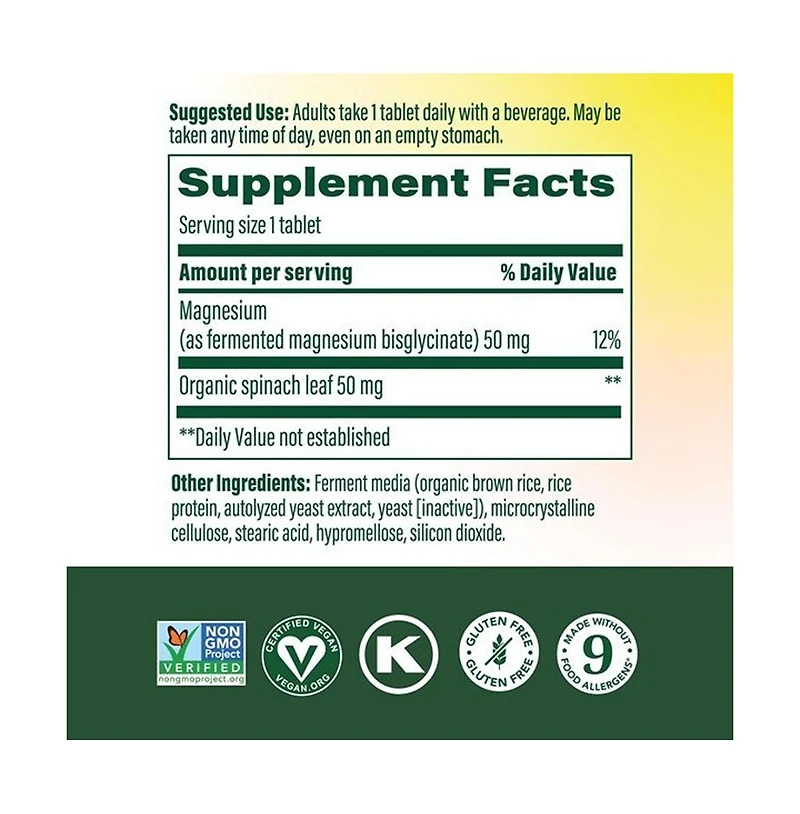 MegaFood Magnesium, 90 Tablets