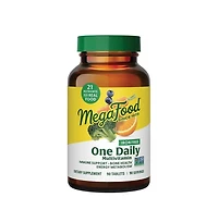 MegaFood One Daily Iron Free Multivitamin for Women and Men, Bone and Immune Support, 90 Ct