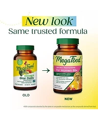 MegaFood One Daily Multivitamin for Women 55+ with Vitamin C, A, E and B Vitamins, Healthy Aging