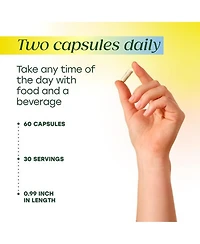 MegaFood Magnesium 300mg, Magnesium Glycinate, Citrate, Malate, Heart, Nerve Health, 60 Capsules