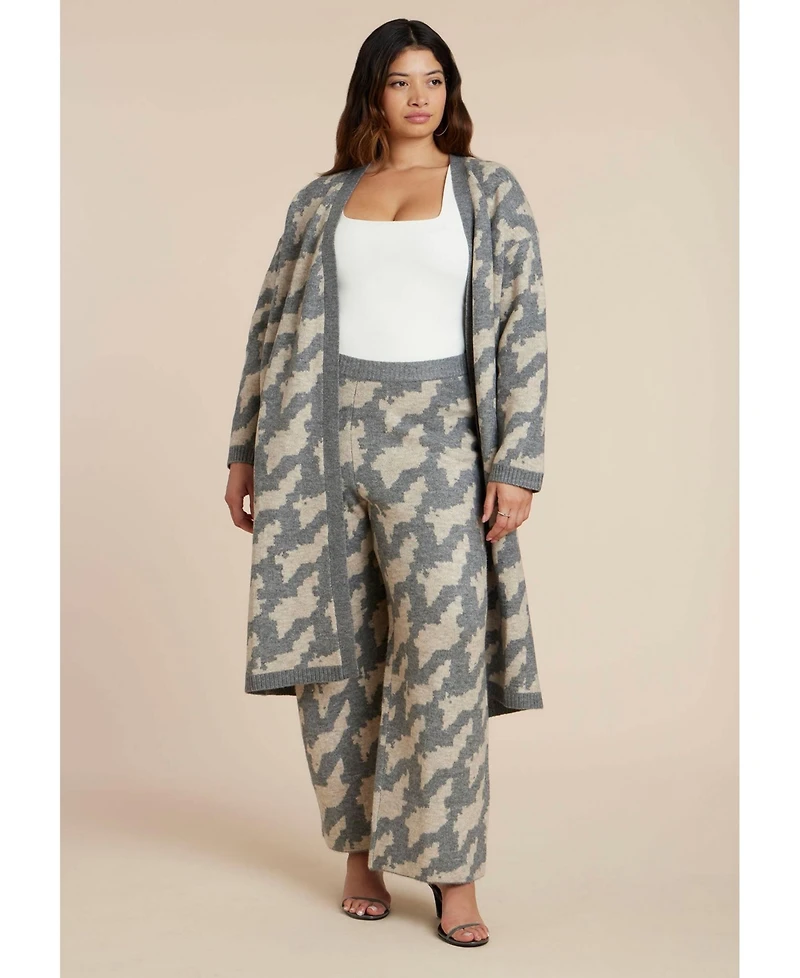 Eloquii Women's Plus Size Intarsia Sweater Pant