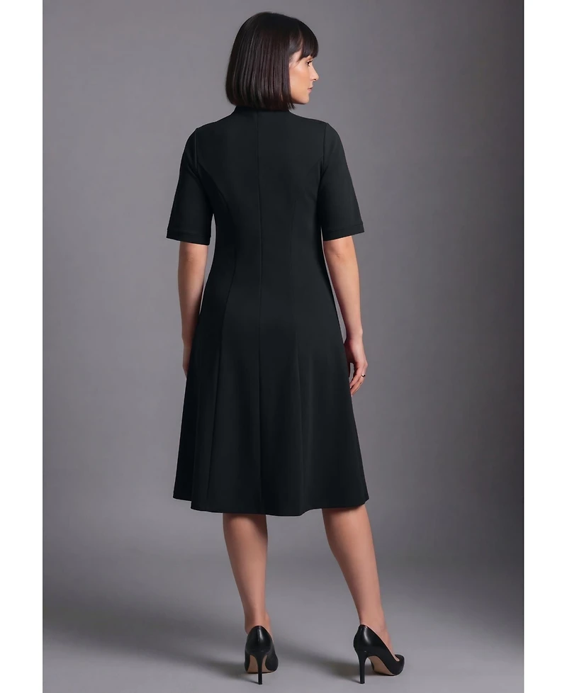 Avenue Women's Ponte Fit and Flare Dress