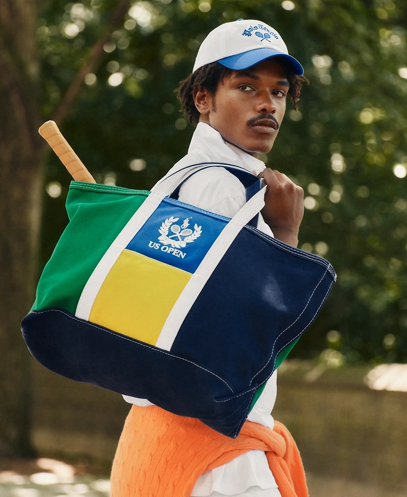 Polo Ralph Lauren Men's Us Open Crest Canvas Tote Bag