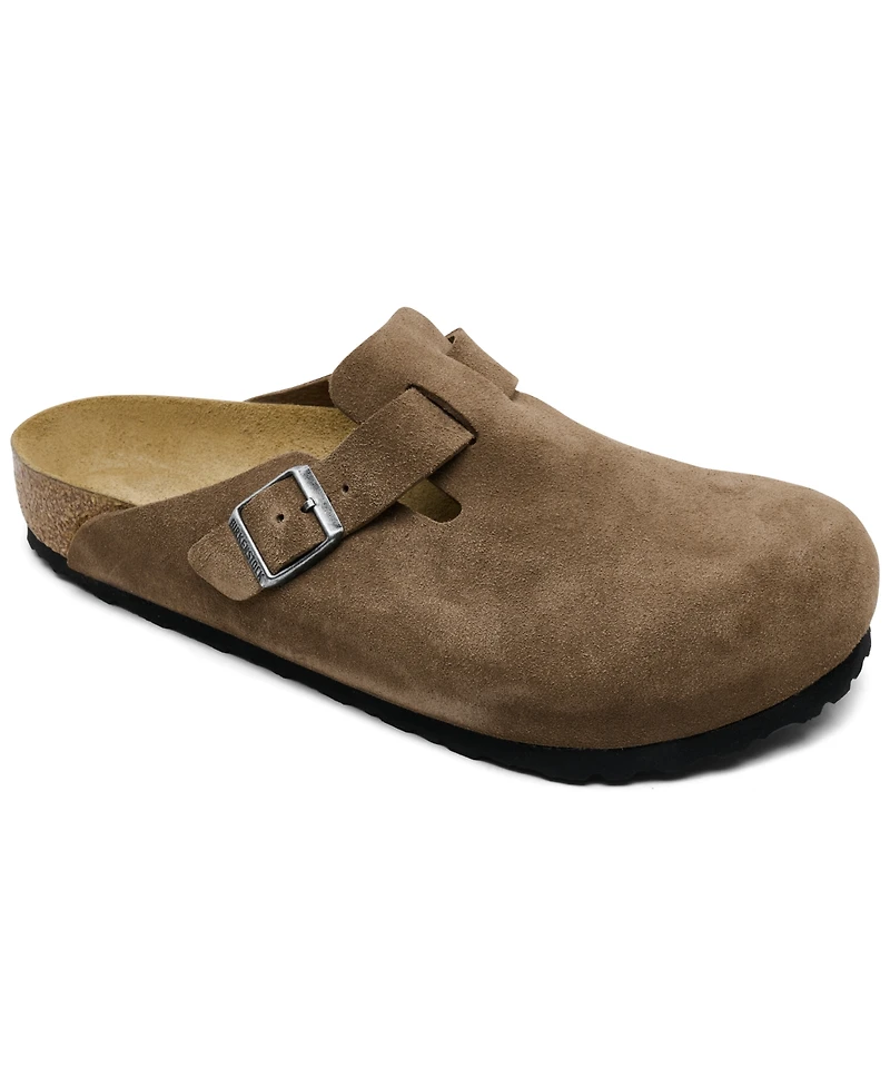 Birkenstock Boston Soft Footbed Suede Clogs from Finish Line