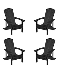 Sonkuki Adirondack Chair Patio Chair with Big Armrests Fire Pit Chair Weather Resistant, Easy Installation Outdoor for Patio, Lawn and Backyard