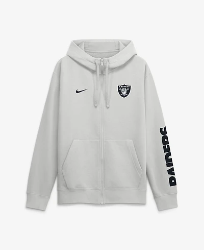 Nike Men's Las Vegas Raiders Cool Down Club Fleece Scuba Hood Full-Zip Hoodie