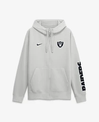 Nike Men's Las Vegas Raiders Cool Down Club Fleece Scuba Hood Full-Zip Hoodie